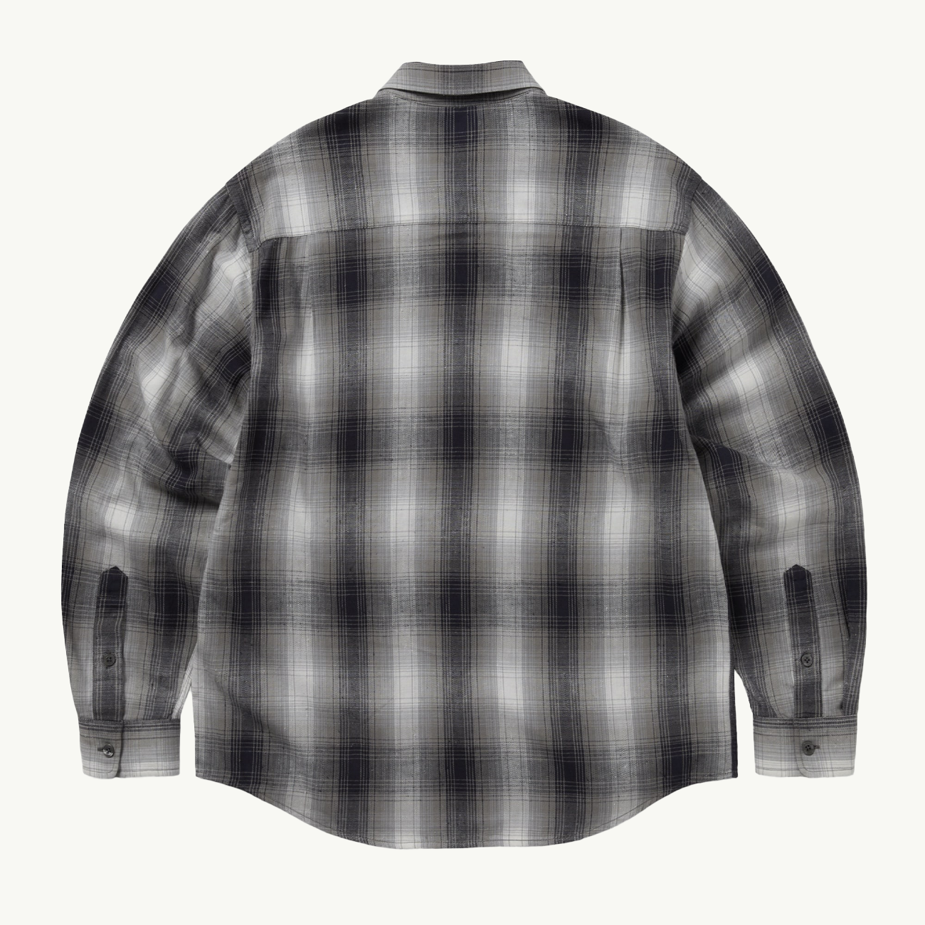 Nep Shadow Check Shirt - Navy