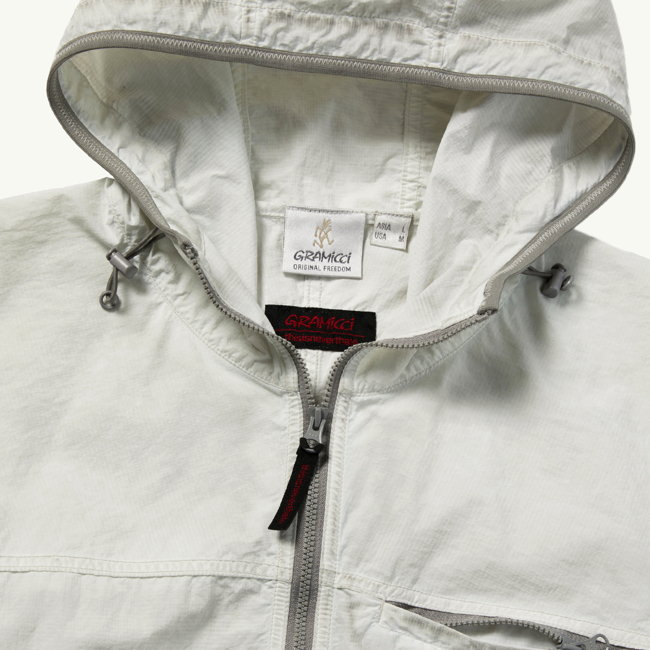 this is never that x Gramicci Overdyed Light Jacket - Dusty White