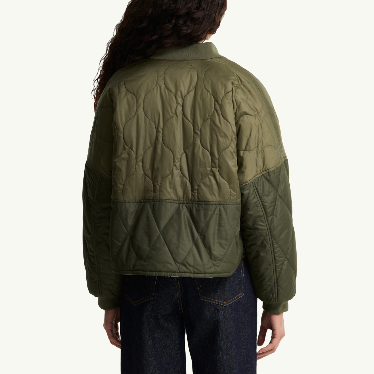 Ravenshill Reversible Quilted Jacket - Olive/Fern/Ancient