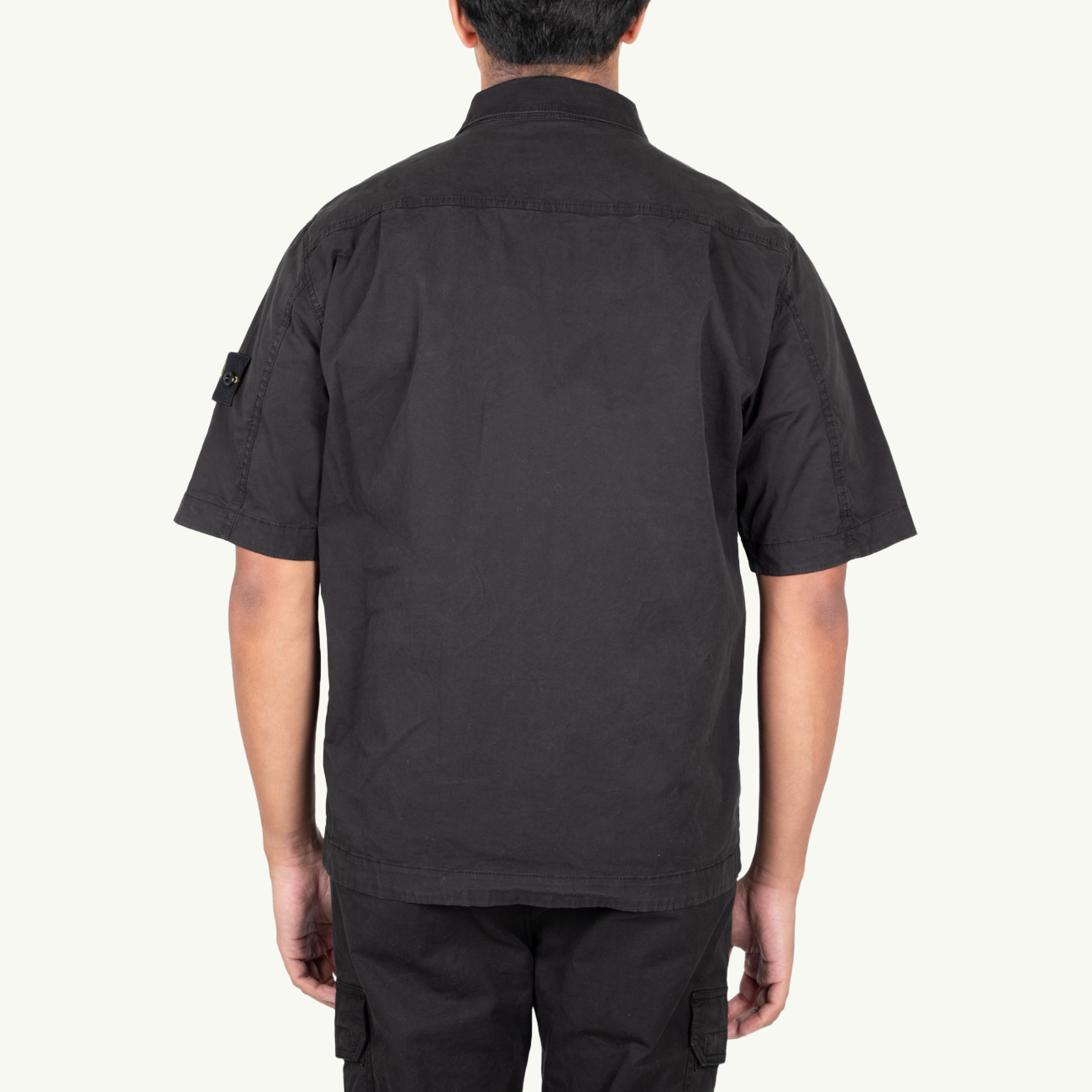 Overshirt SS Patch Zip Pocket - Black 2981