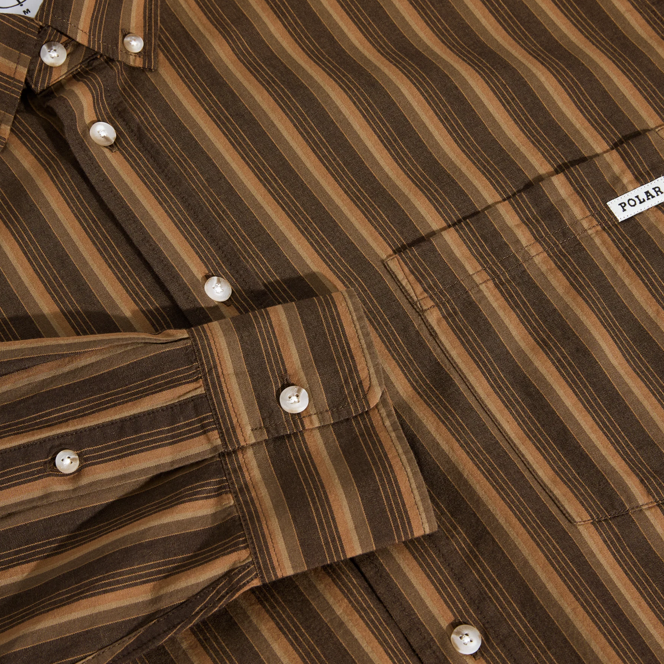 Ben LS Shirt - Brown Stripes