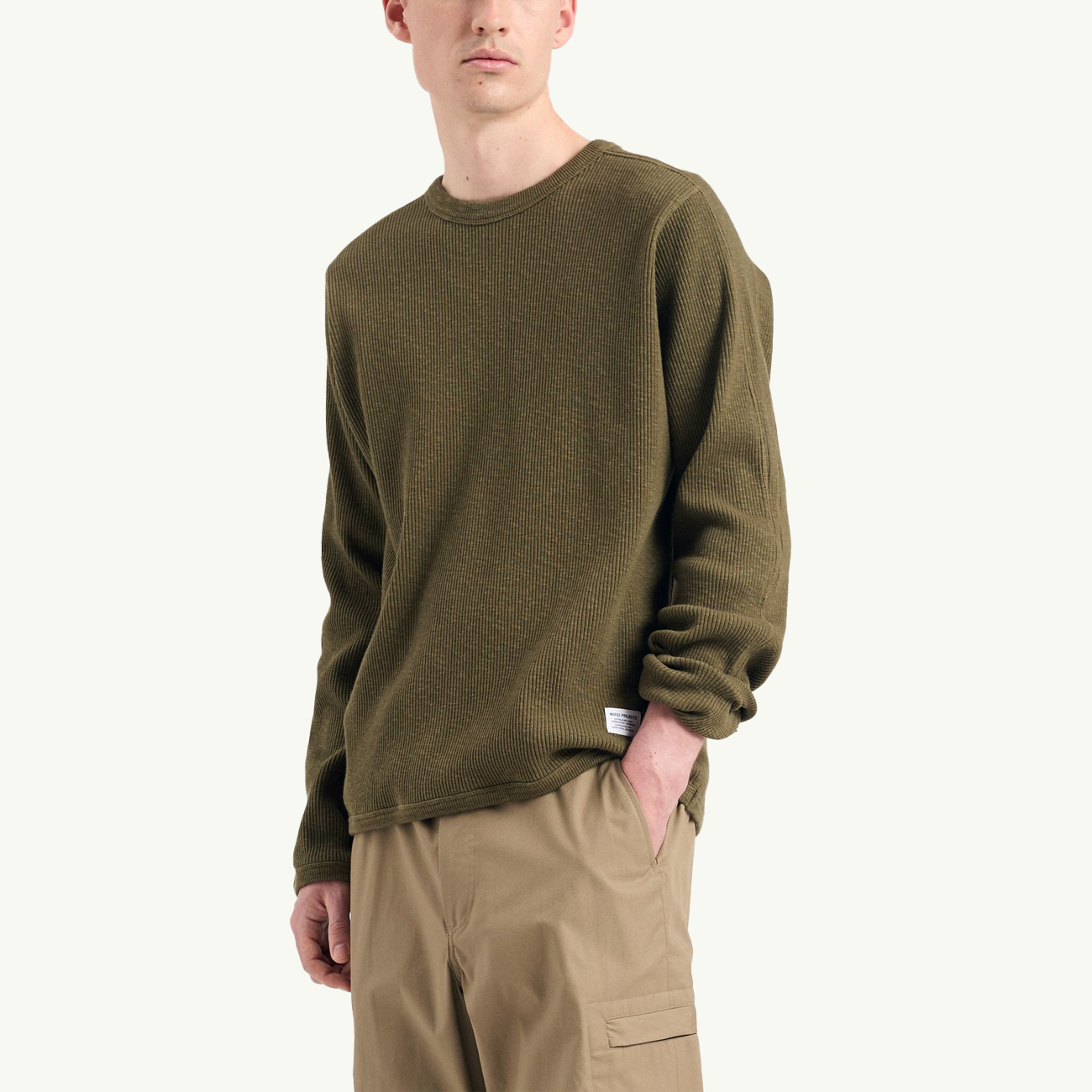 Eske Military Rib LS T-Shirt - Olive Night