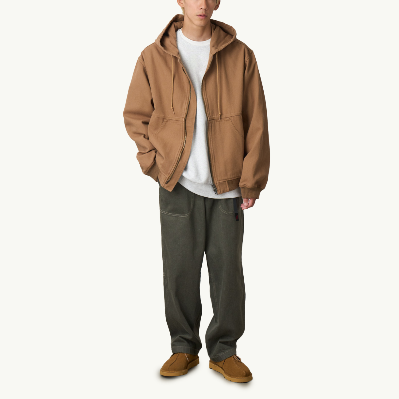 El Cap Canvas Hooded Jacket - Walnut