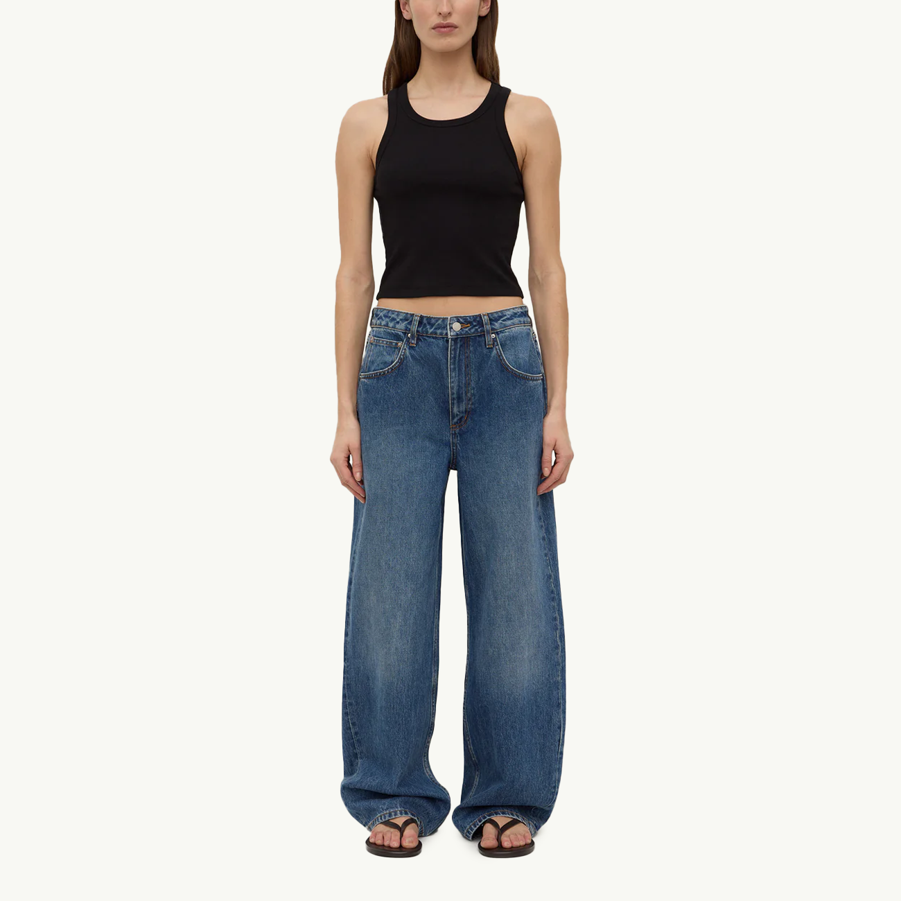 Low Curve Mid Rise Jean - Mid Blue
