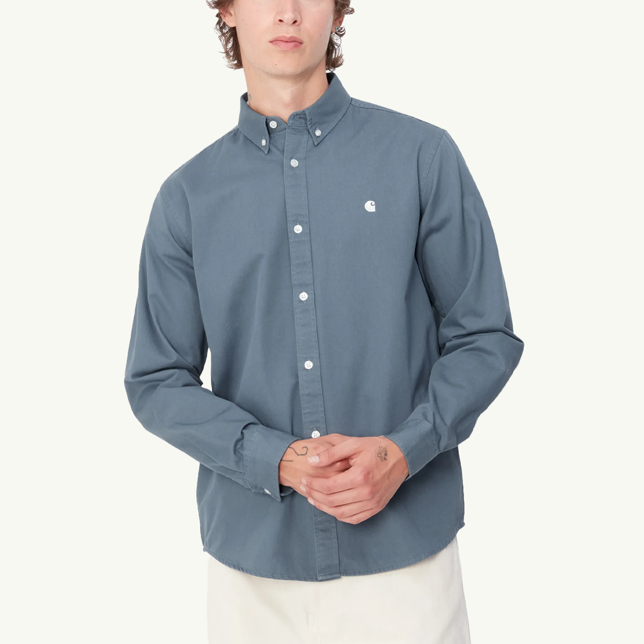 LS Madison Shirt - Positano/Wax