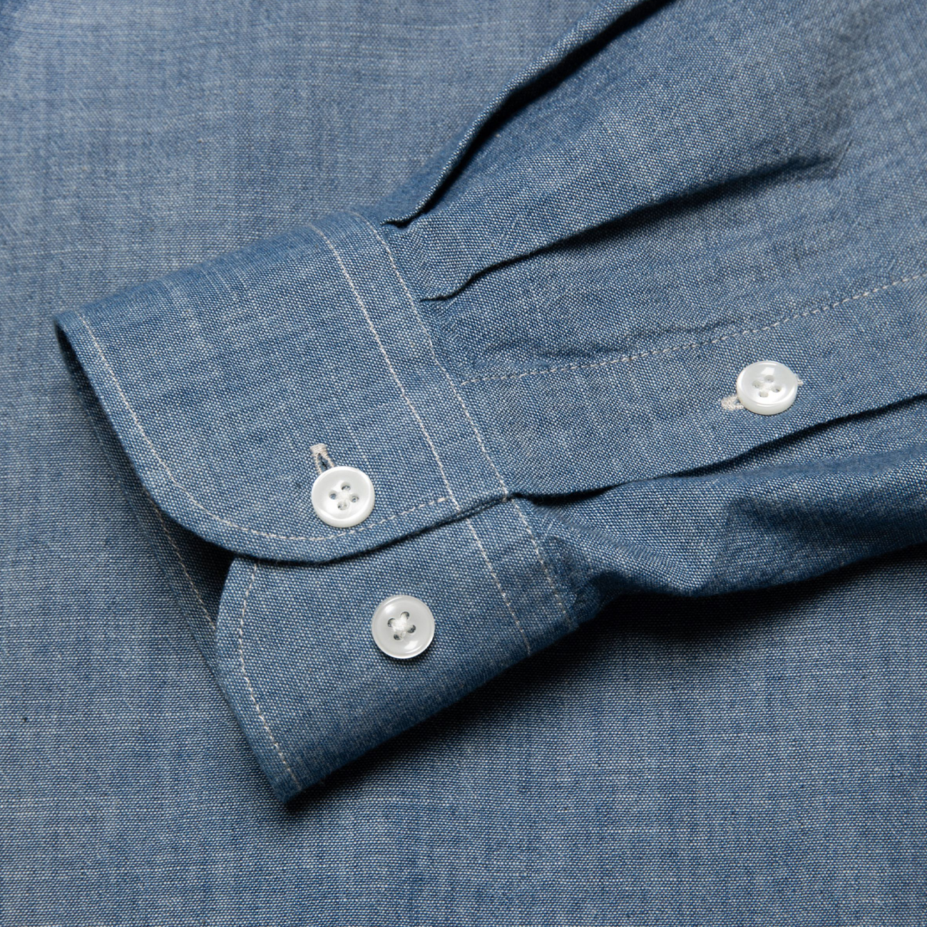 George Chambray Shirt - Blue