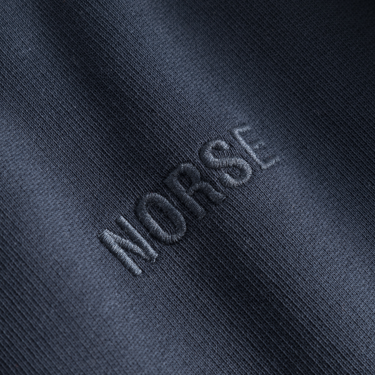 Ketel Relaxed Organic NORSE Logo Half Zip - Dark Navy