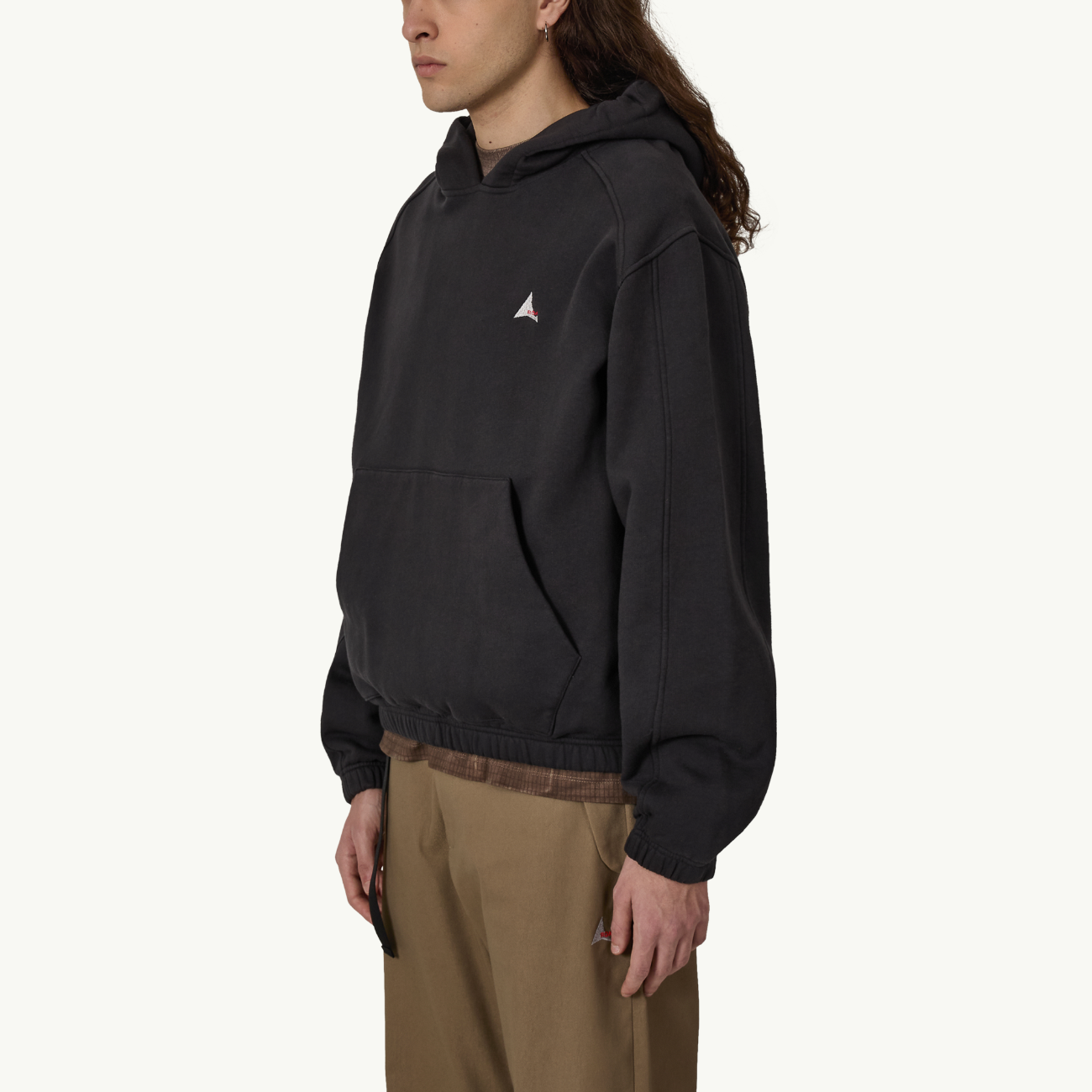 Logo 490Gsm Hoodie - Washed Black