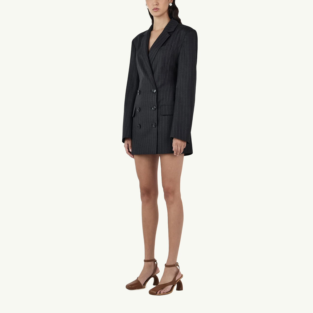 Callum Blazer Dress - Charcoal