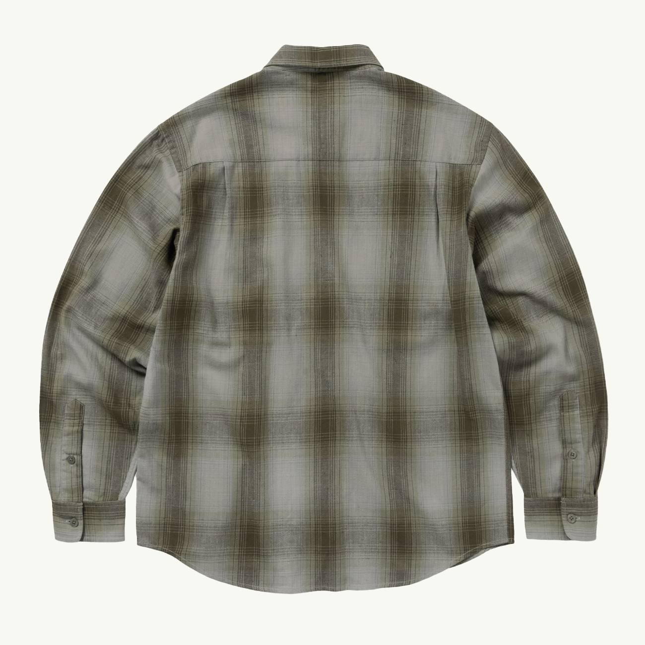 Nep Shadow Check Shirt - Khaki