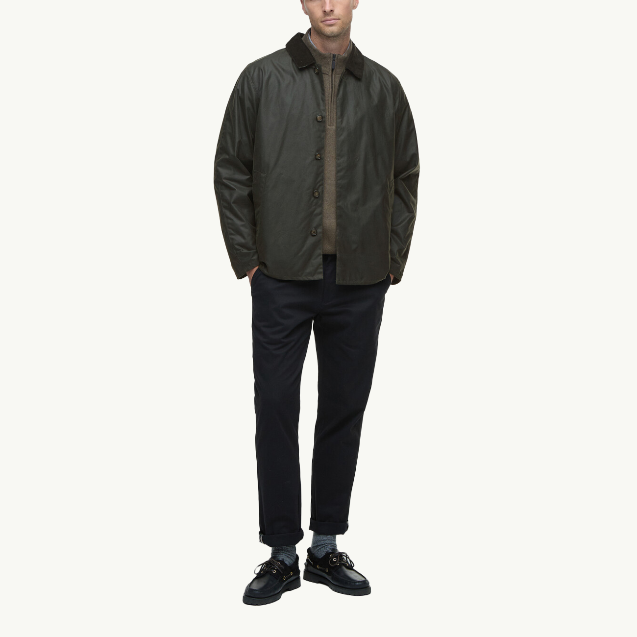 Short Lorden Wax Mac - Olive