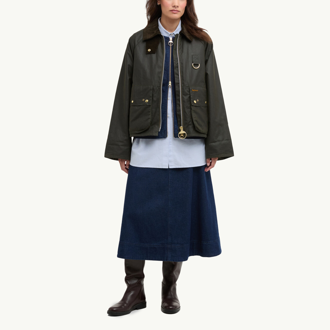 Kearton Wax Jacket - Archive Olive/Ancient Tartan