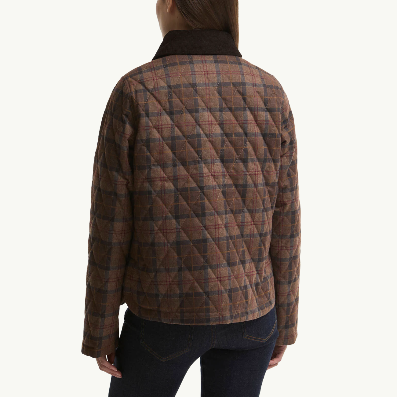 Loudon Quilted Jacket - Muted Tartan