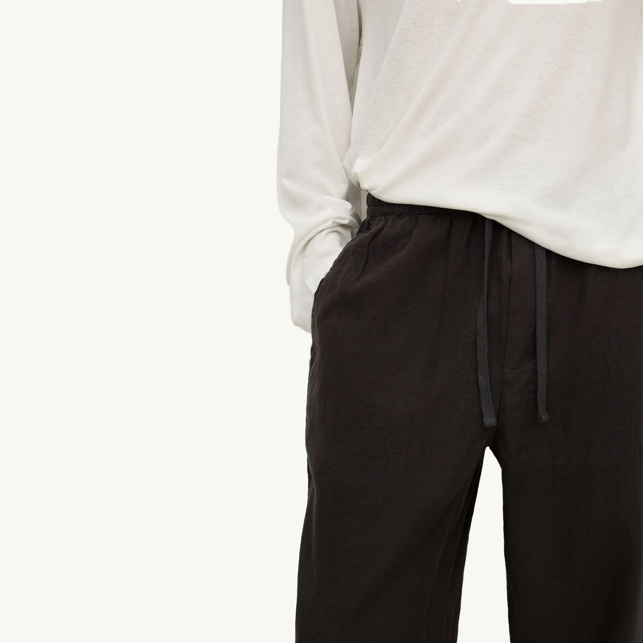 Finley Linen Pant - Black
