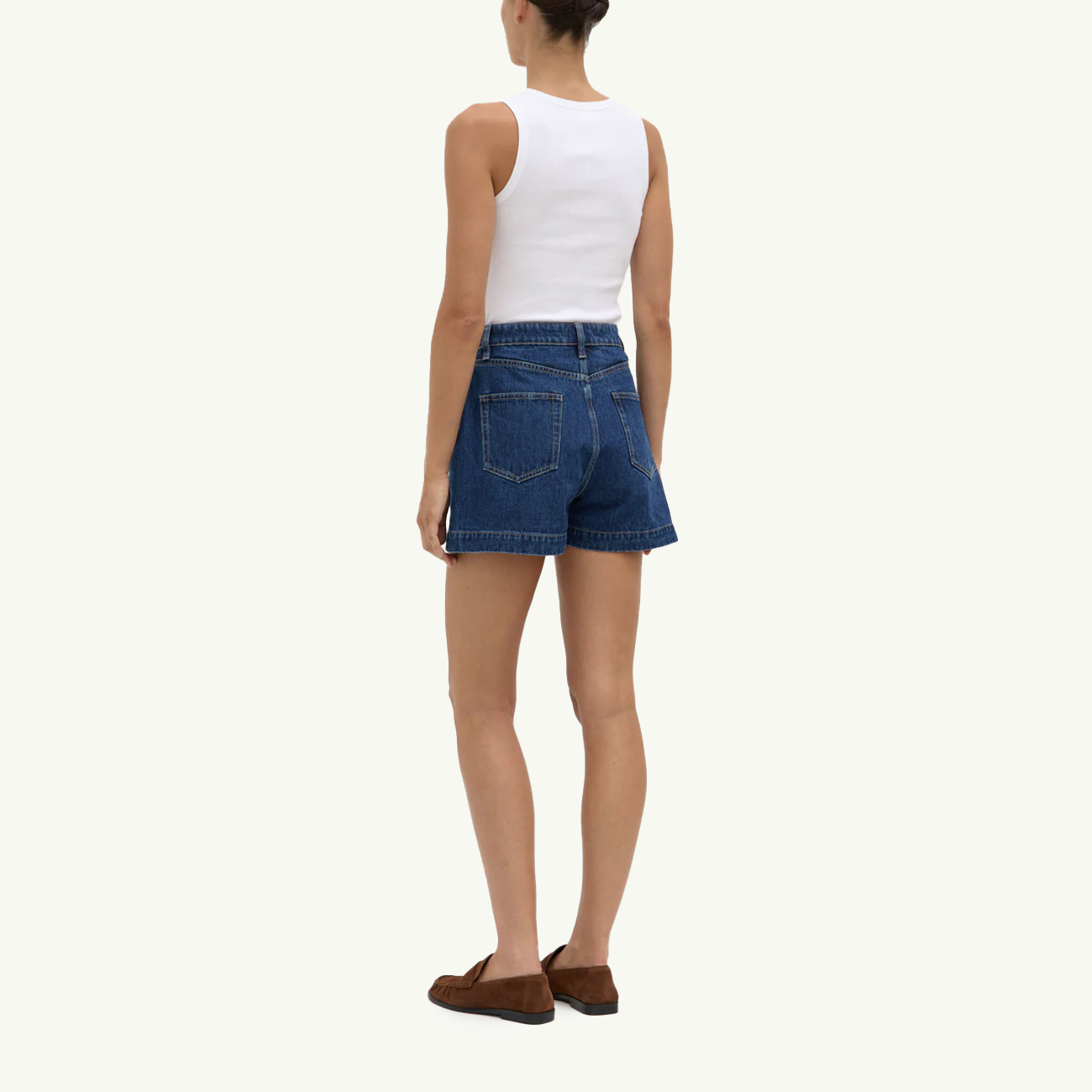 Boxy Denim Short - Heritage Blue
