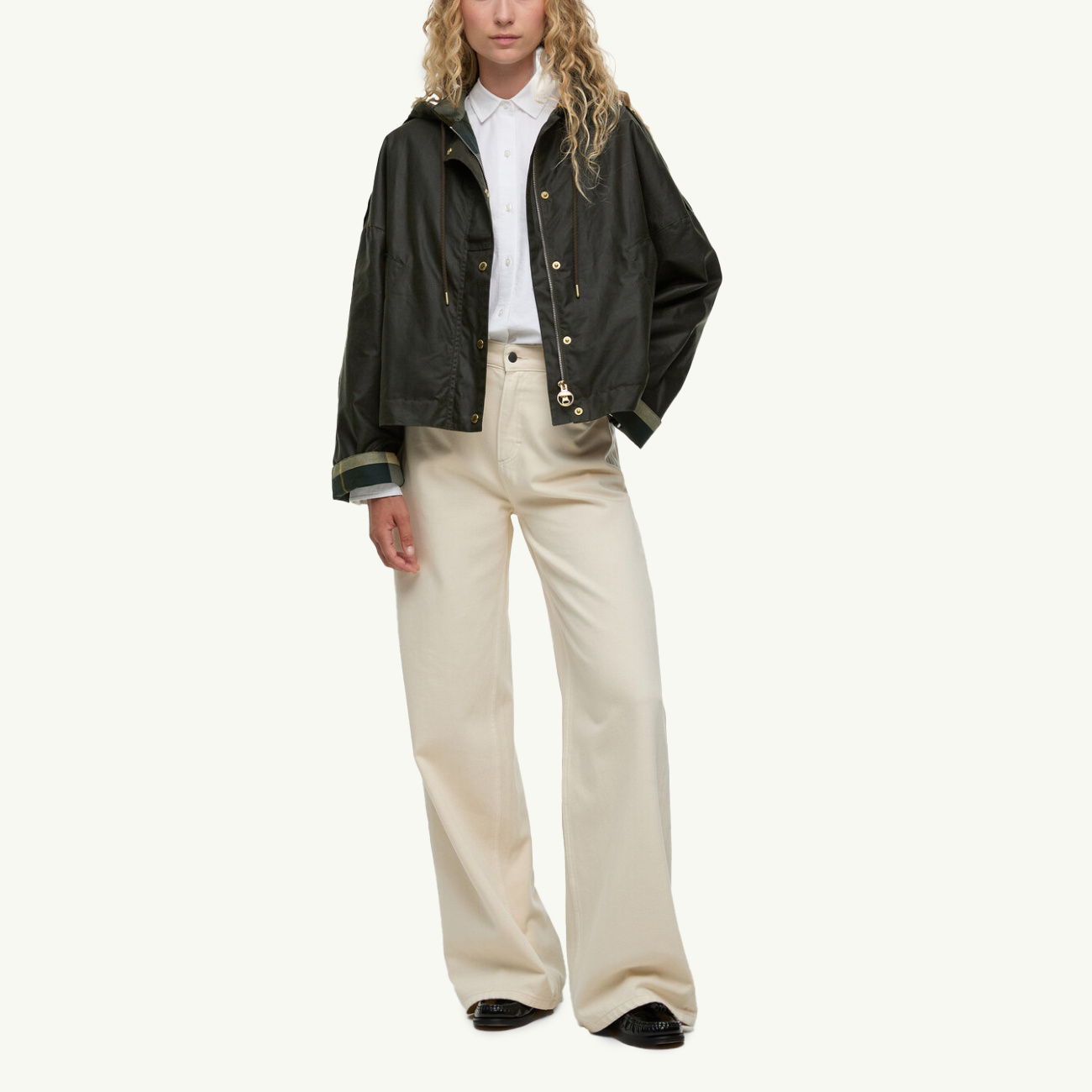 Ryedale Wax Jacket - Archive Olive/Ancient Tartan