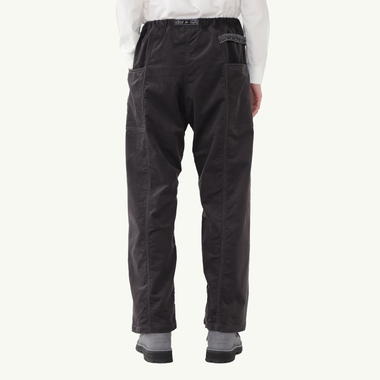 Gramicci x And Wander JQ Tape Corduroy Gadget Pant - Charcoal