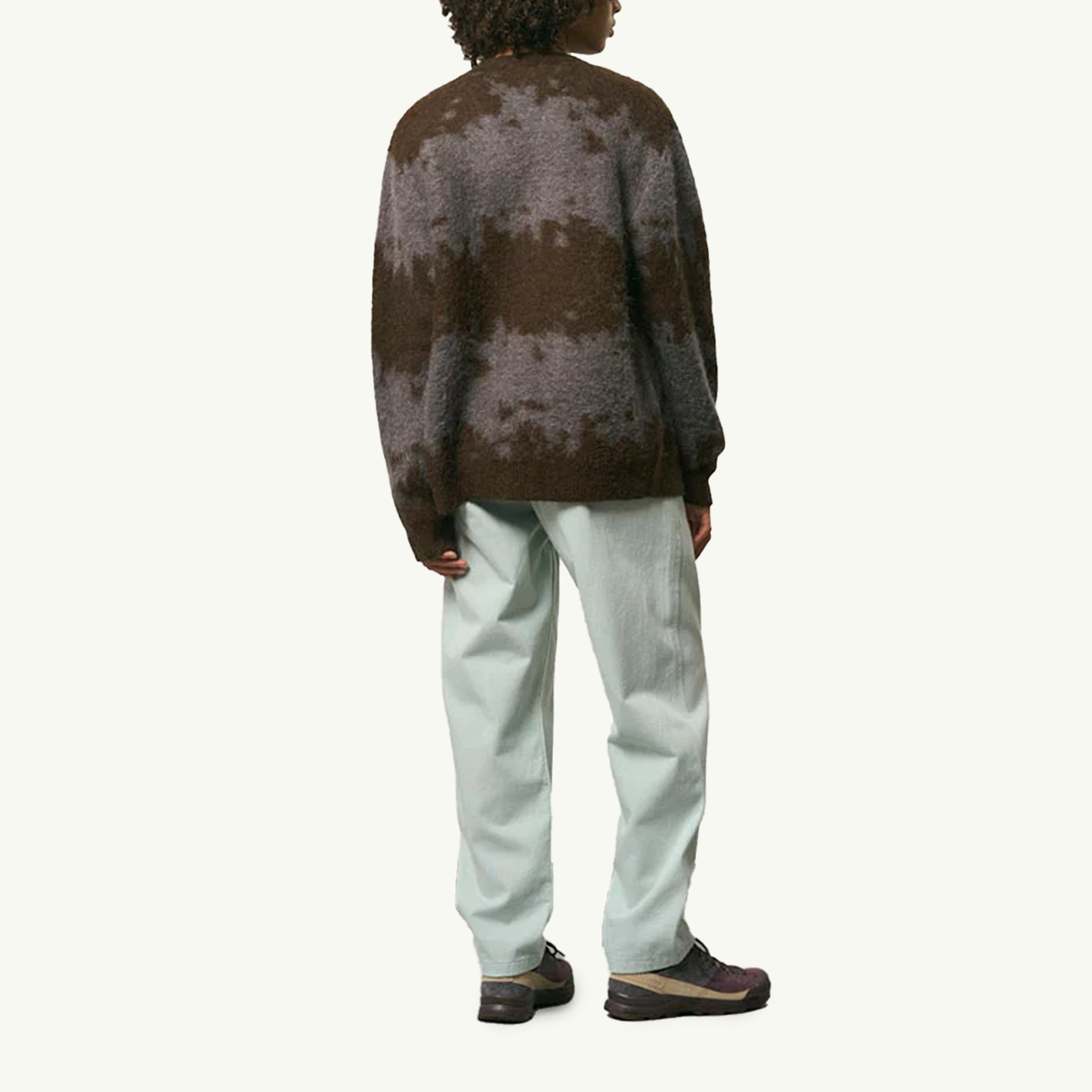 Mohair Splatter Cardigan - Slate Splatter