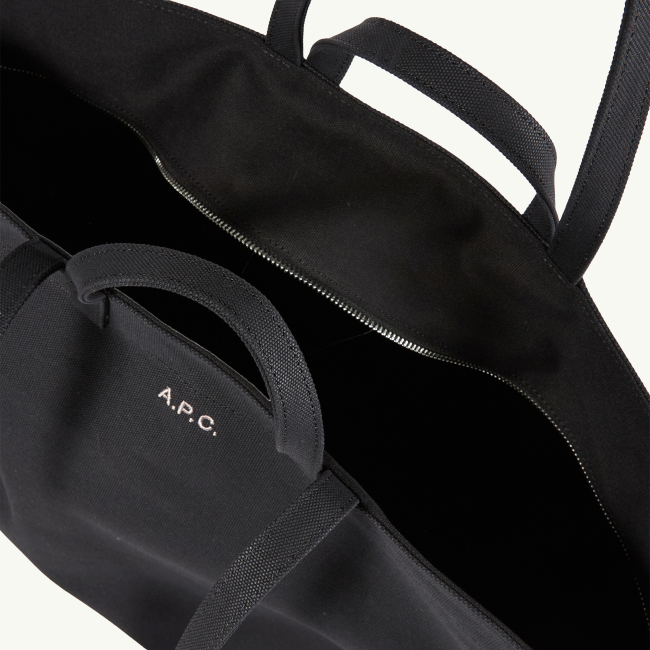 Le Drummer Toile Tote Bag - Noir