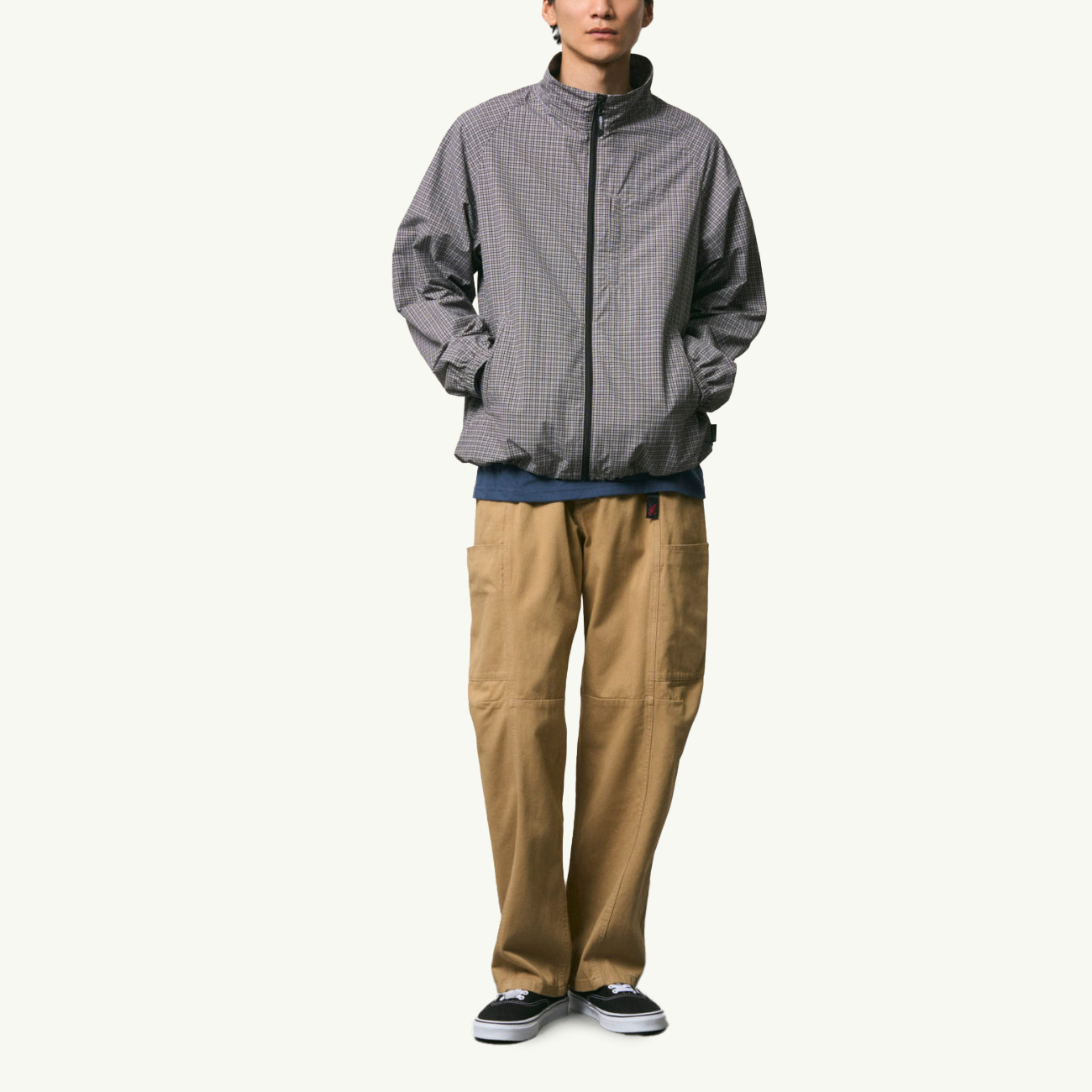 Mini Check Nylon Jacket - Seal Check