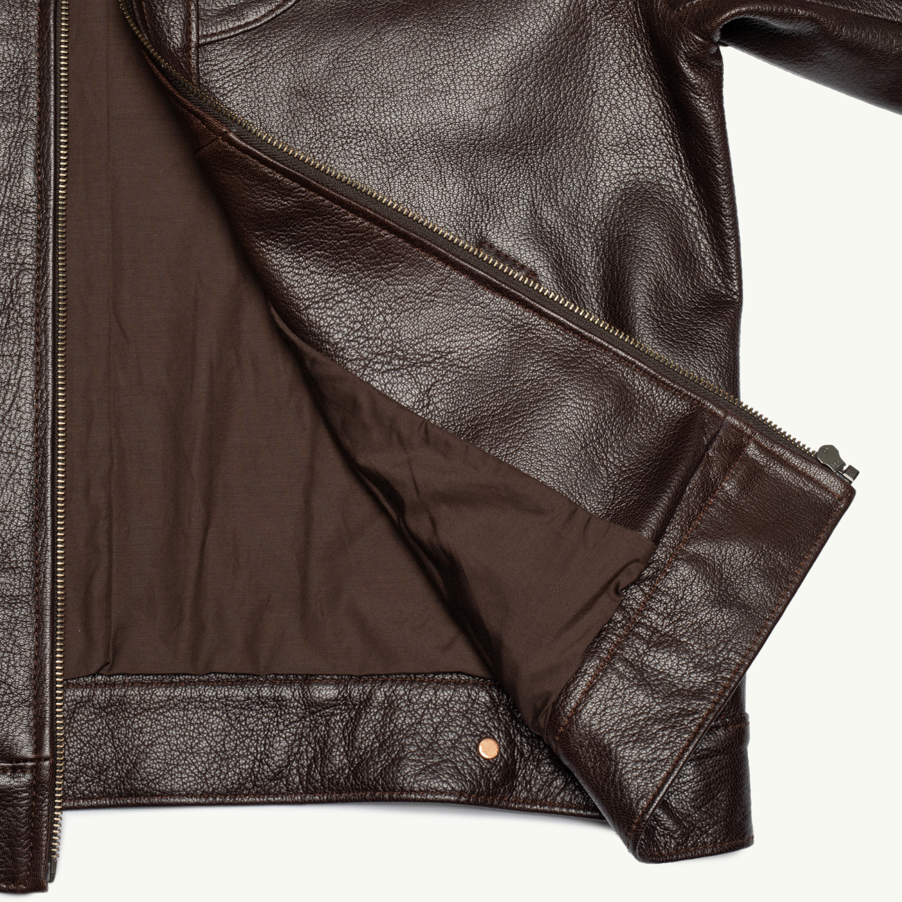 Joppe Western Leather Jacket - Brown