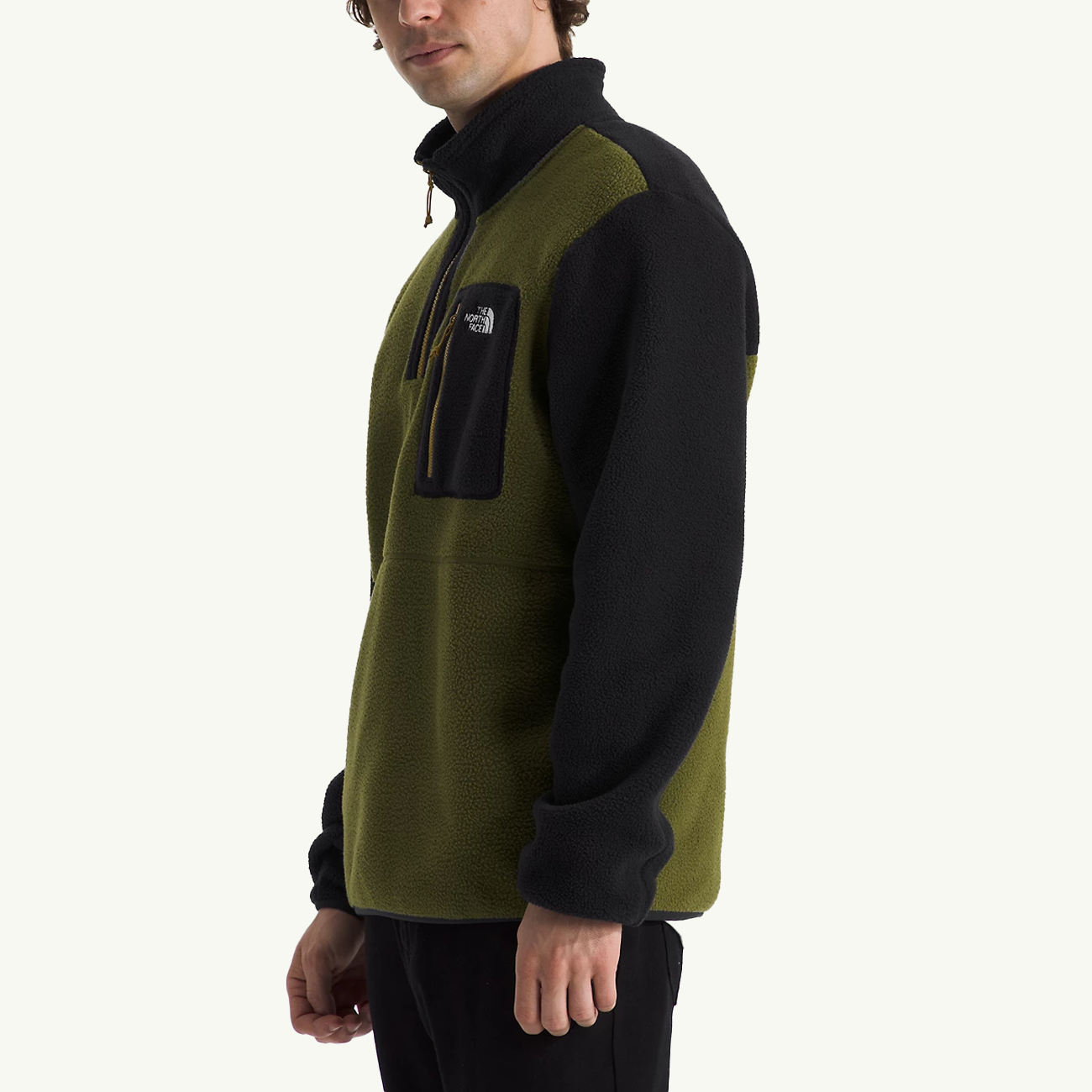 Yumiori 1/4 Zip - Forest Olive/TNF Black/Amber Green