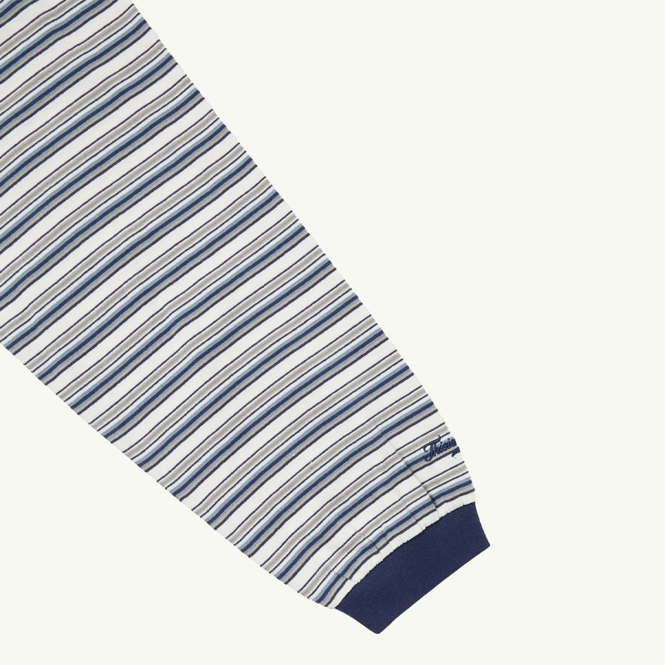 Striped LS Tee - Ivory