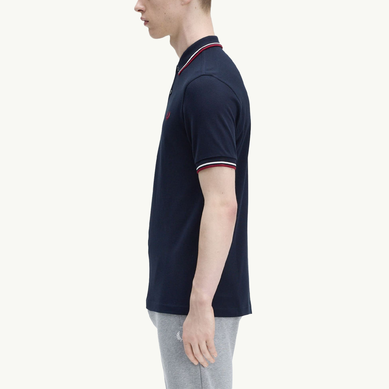 Twin Tipped Shirt - Navy/Snow White/Burnt Red