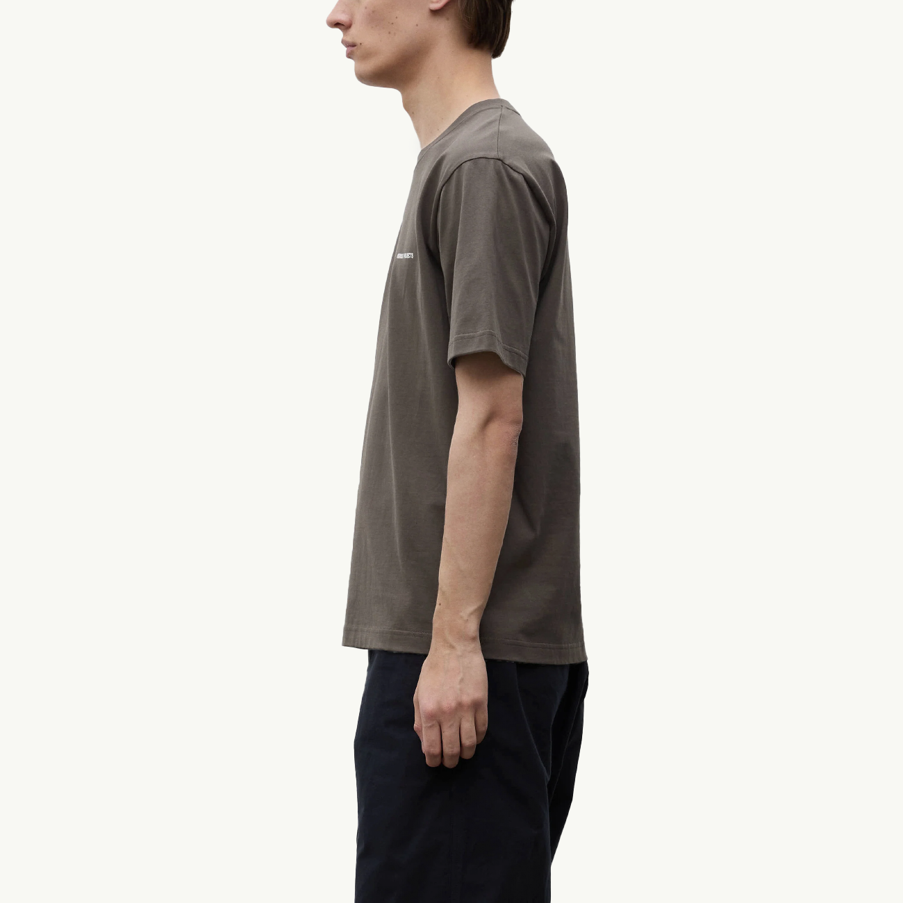 Dyrehaven Organic Logo Print T-Shirt - Beluga