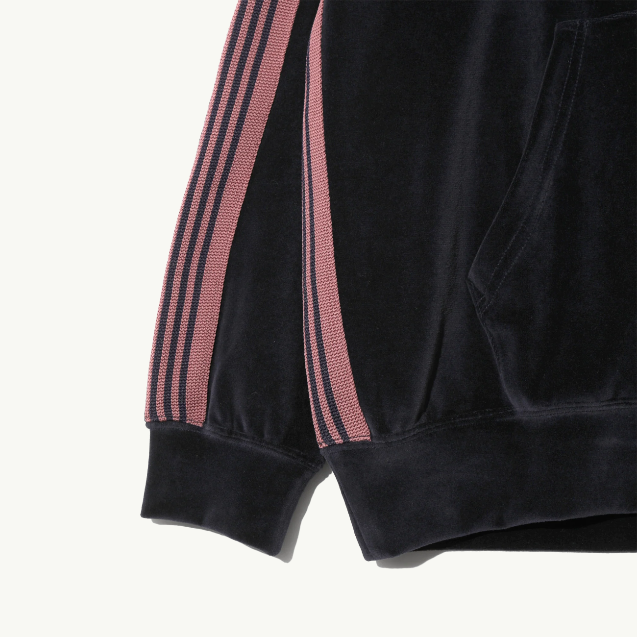 Women's Track Hoody C/PE Velour - Navy