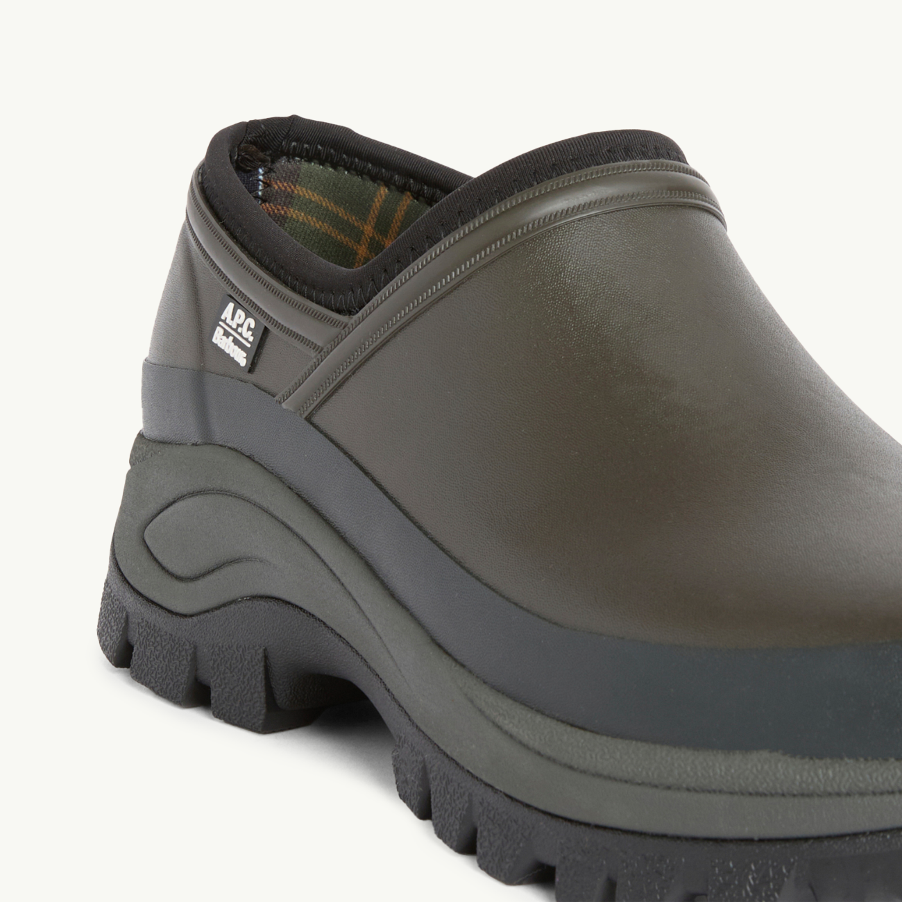 Barbour x A.P.C. Clog - Dark Sage