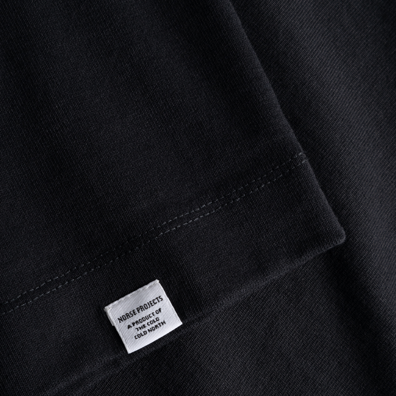 Isefjord Compact Cotton LS T-Shirt - Black