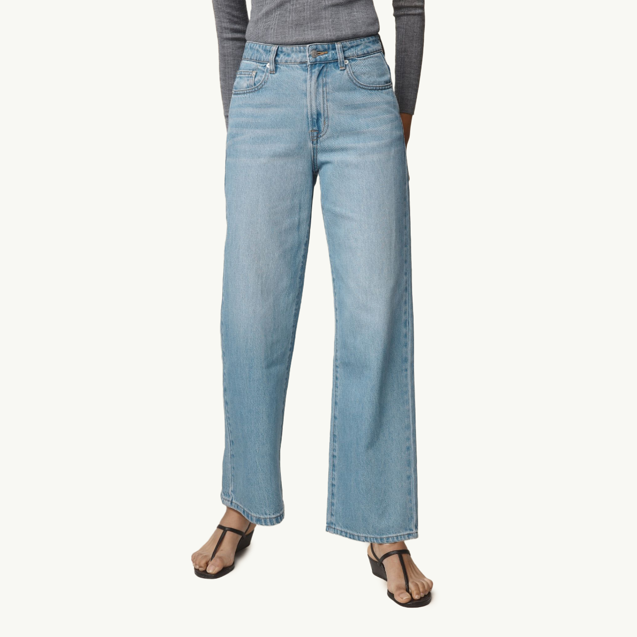 Wide Leg Jean - Classic Wash
