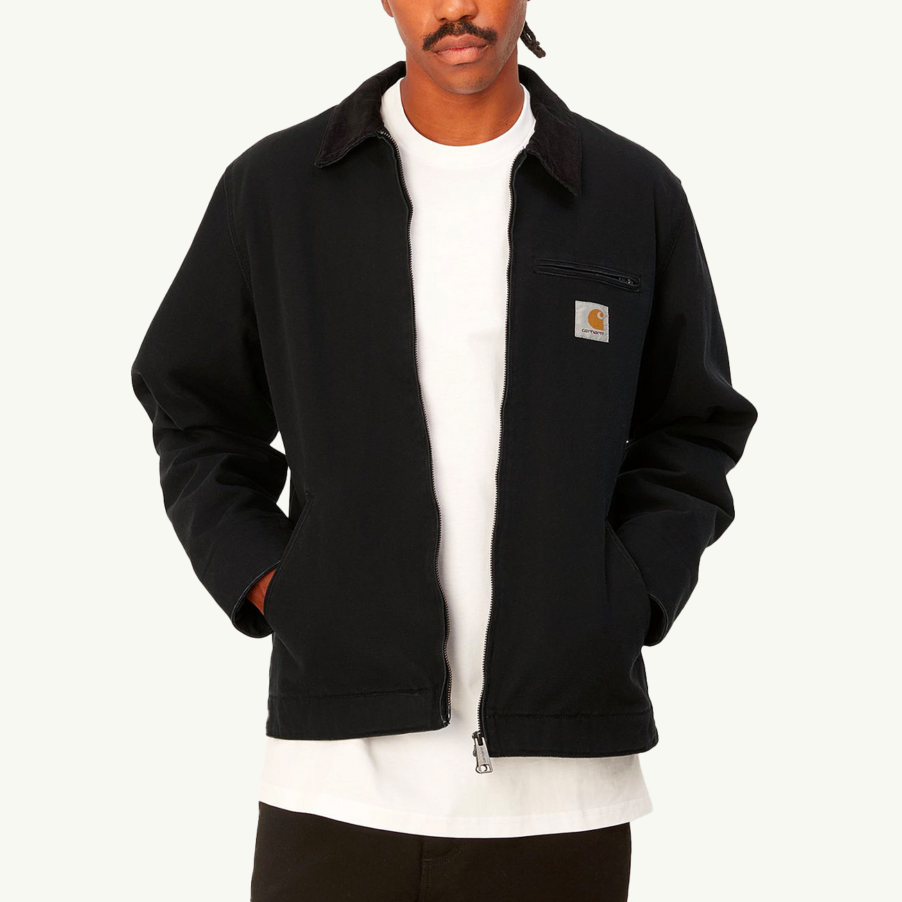 Detroit Jacket - Black/Black Rinsed