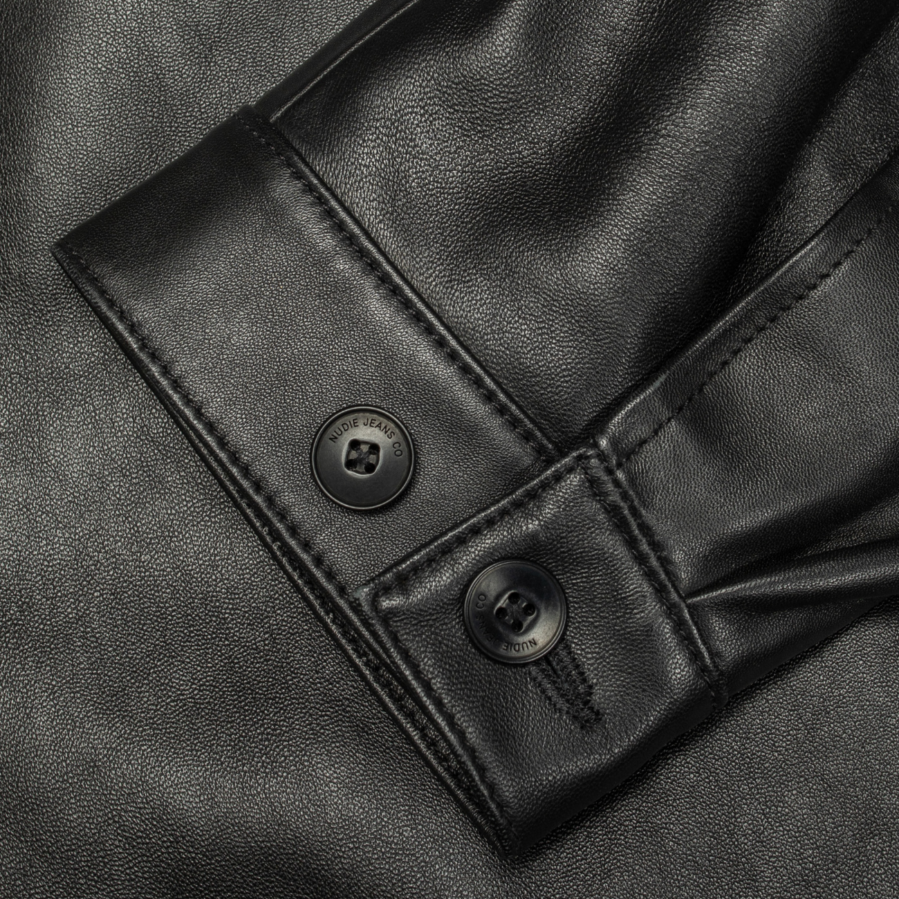 Blake Zip Leather Jacket - Black