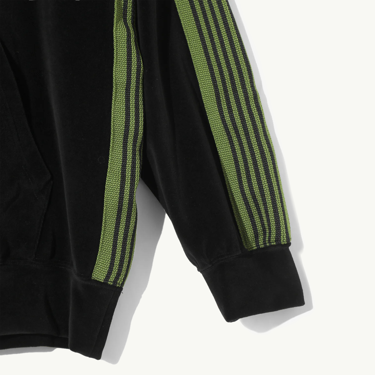 Track Hoody C/PE Velour - Black