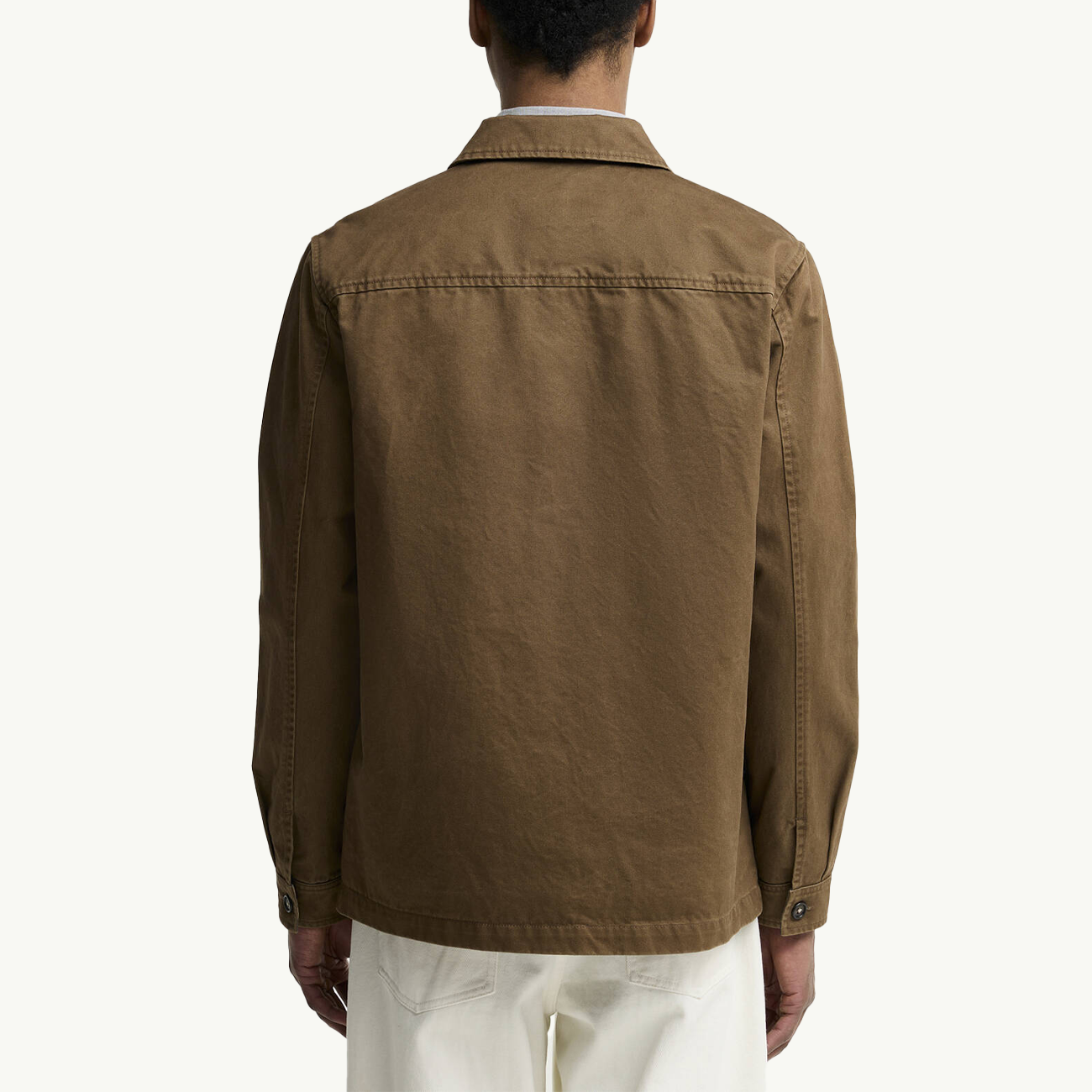 Yorklane Twill Overshirt - Dark Sand