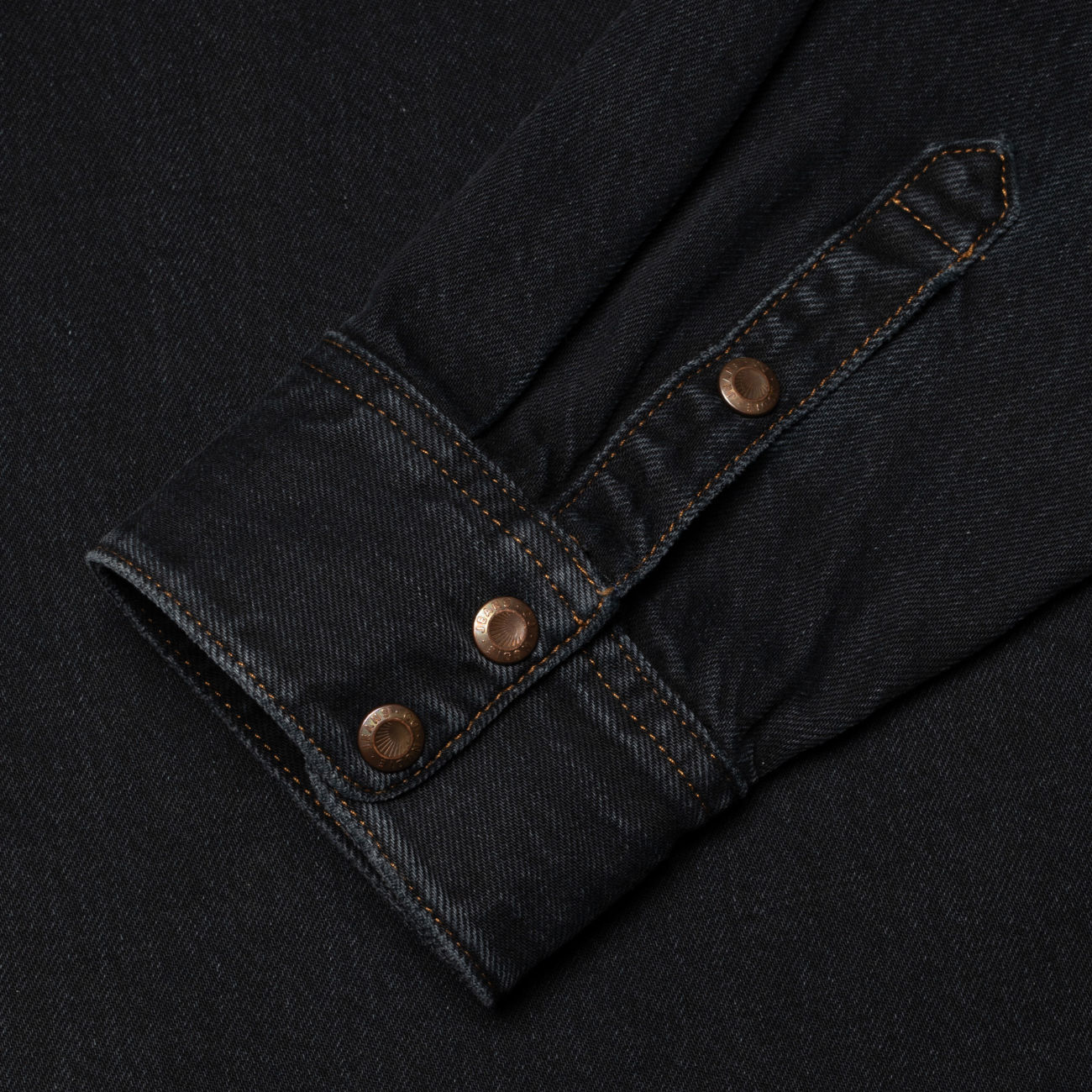 Lotta Western Cut Denim Shirt - Black