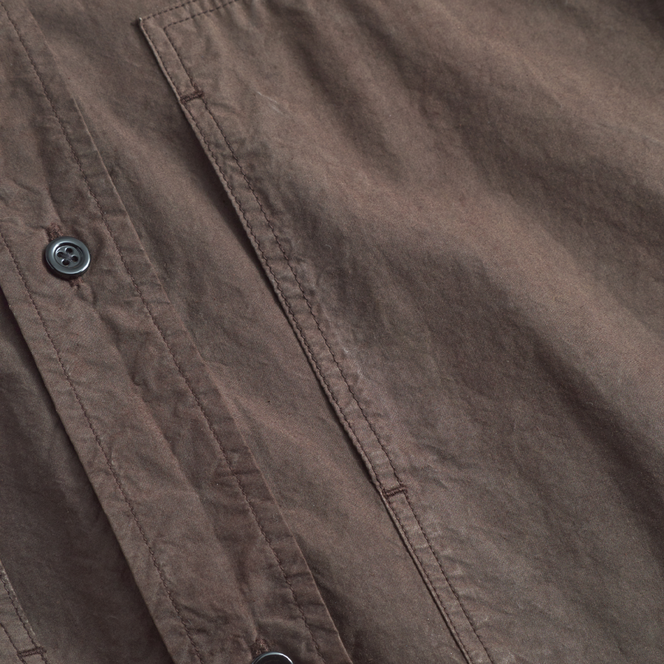 Ole Fatigue Cotton Tencel Shirt - Espresso
