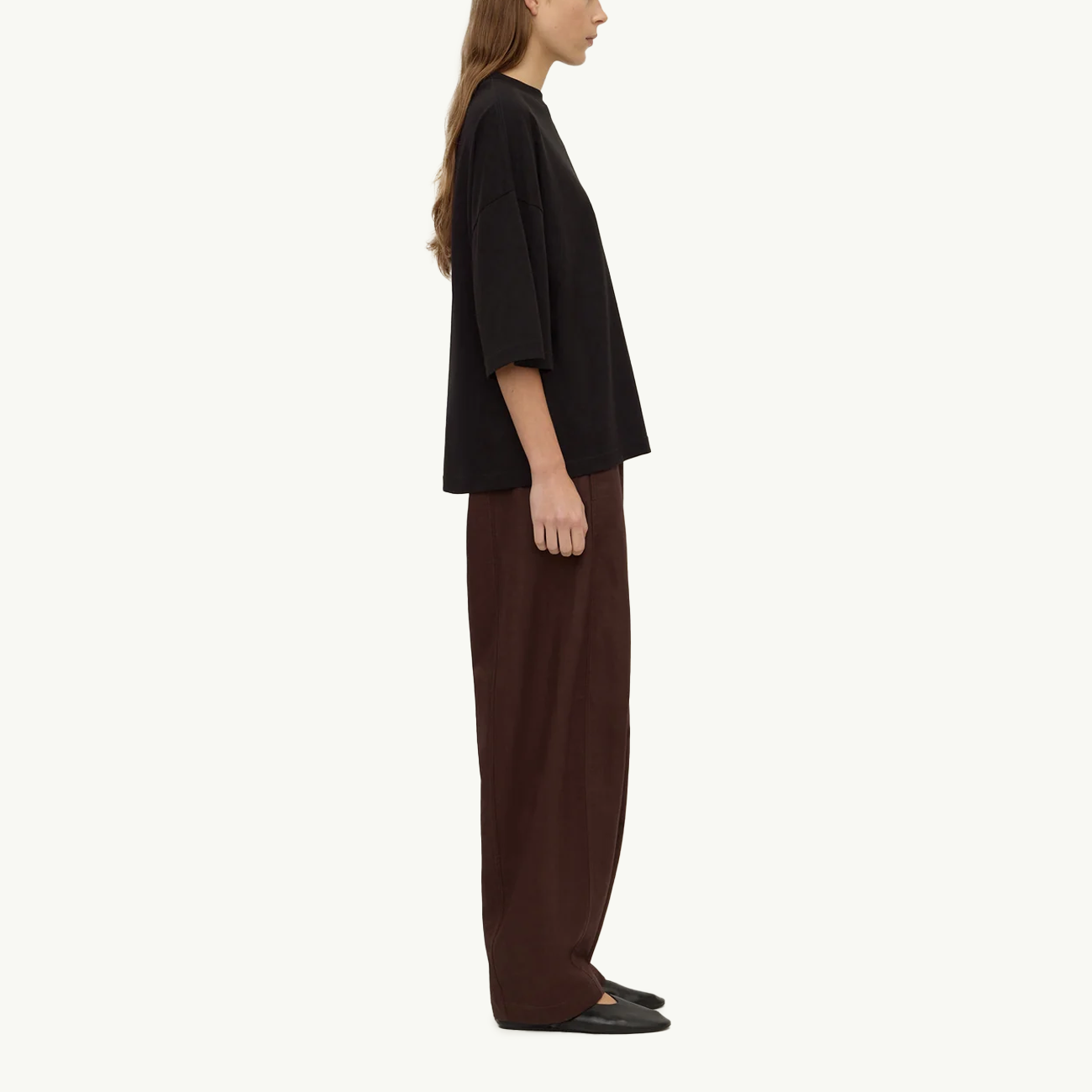 Max Cotton Oversized Tee - Black