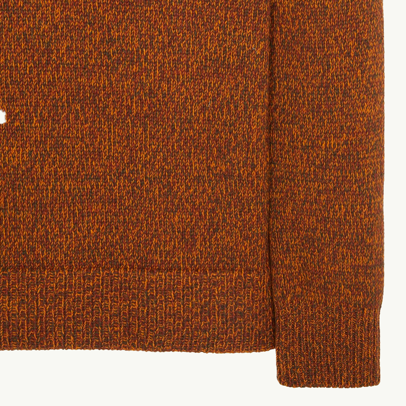 Knitted Sweater Marled - Rust 1379