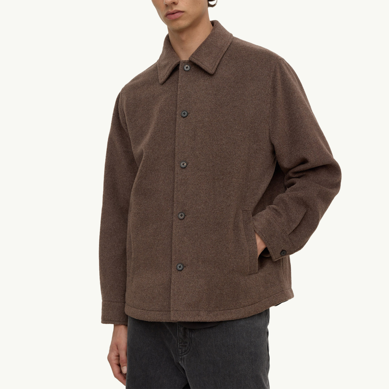Noah Wool Jacket - Cocoa Marle