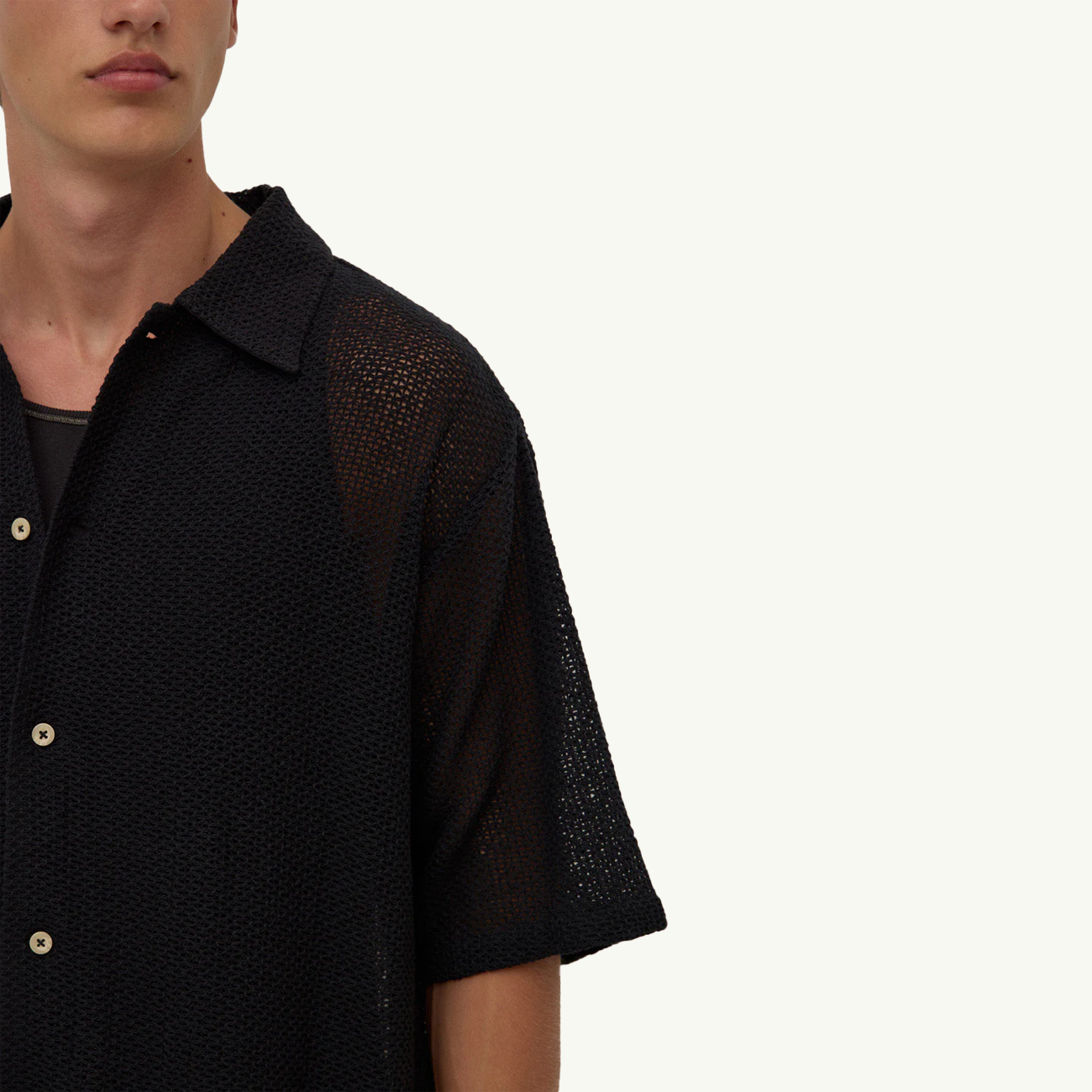 Tristan Short Sleeve Shirt - Black