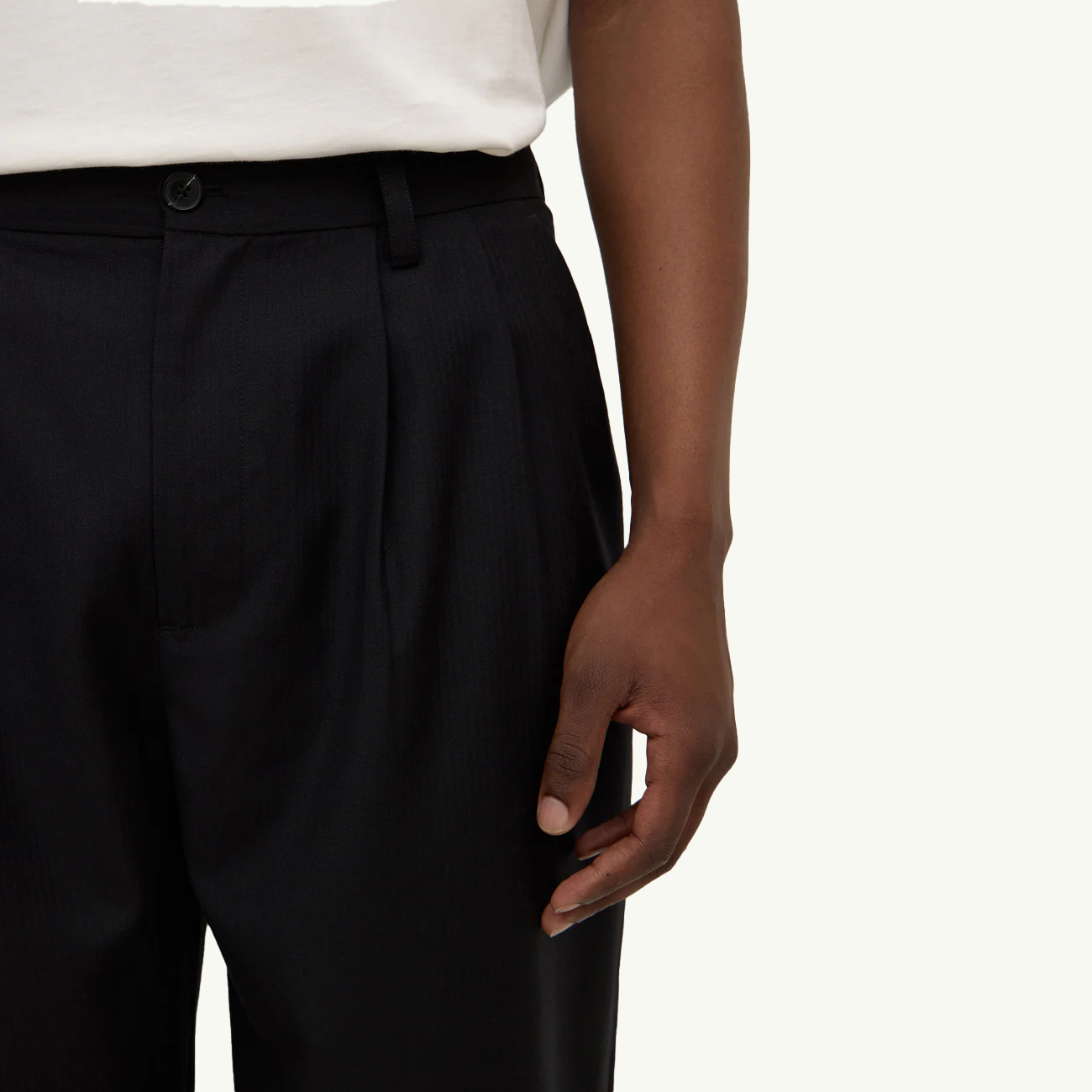 Mason Wool Pant - Black