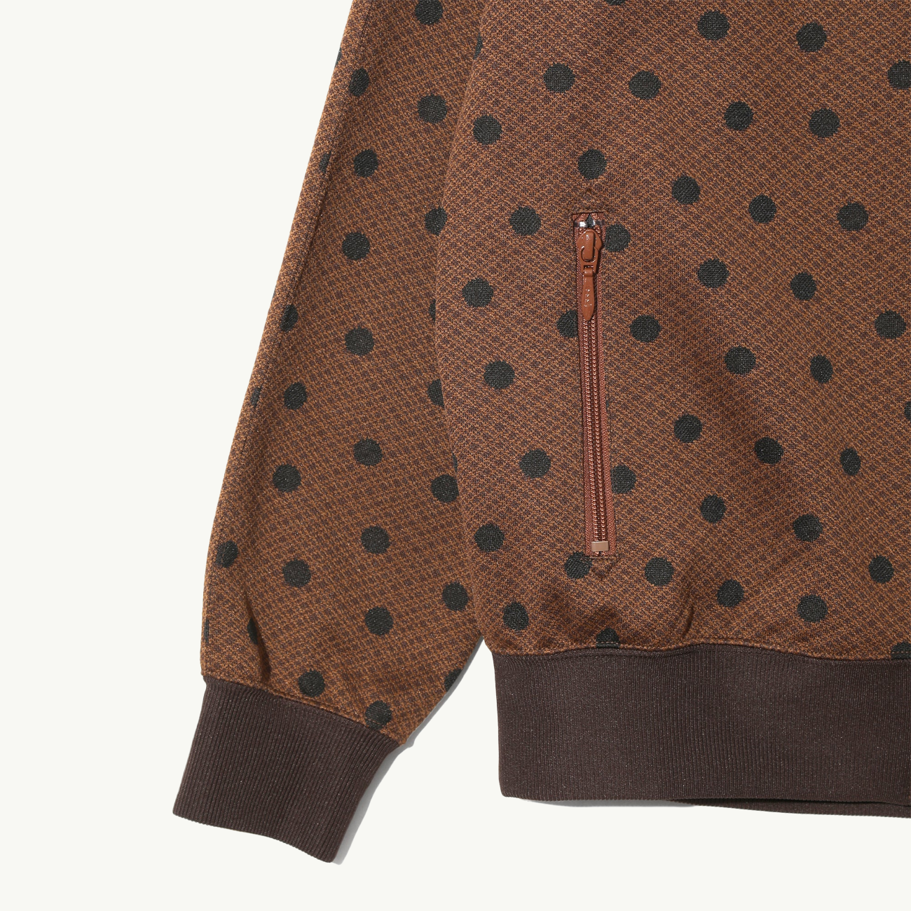 Track Jacket Poly Jacquard - Polka Dot