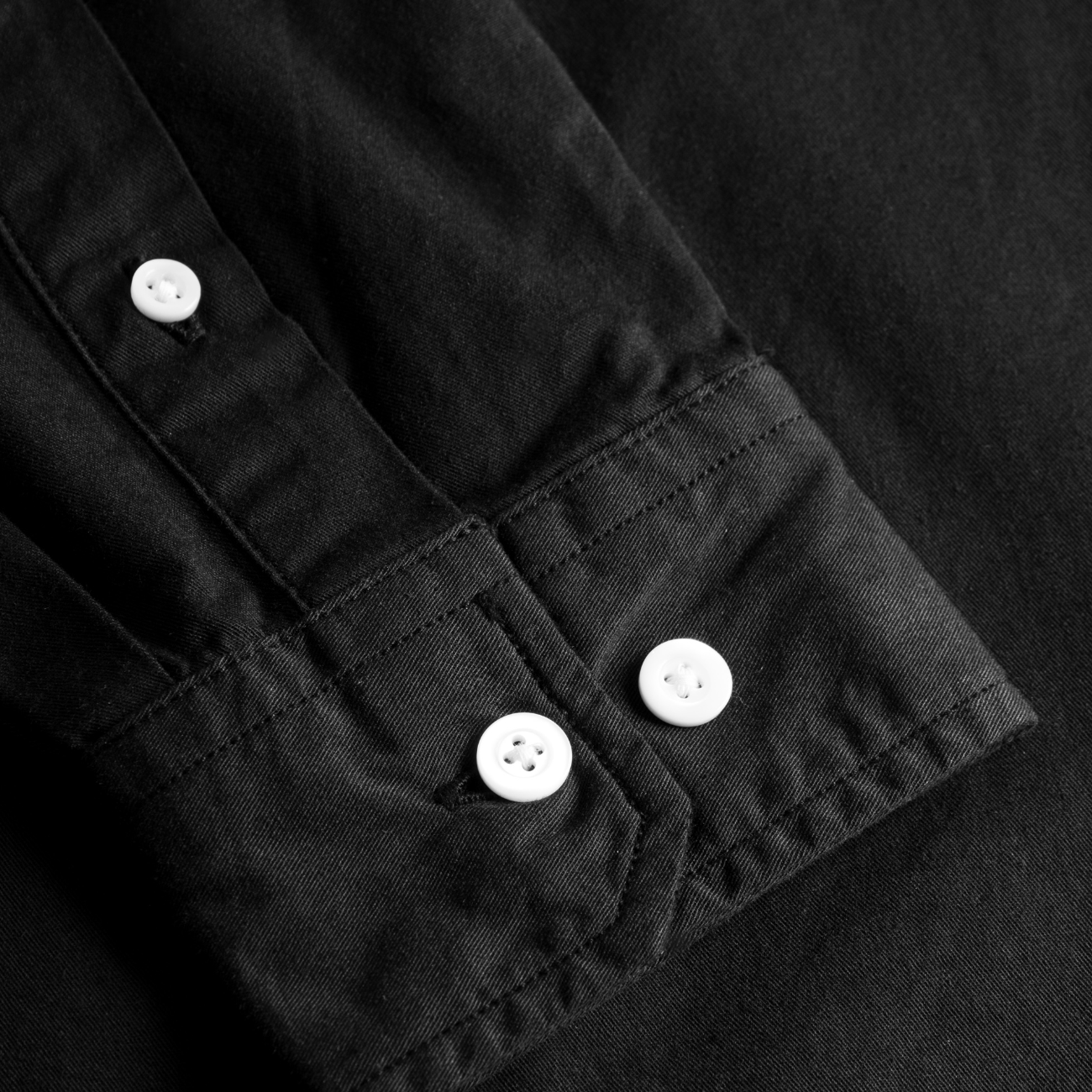 Osvald BD Twill Shirt - Black