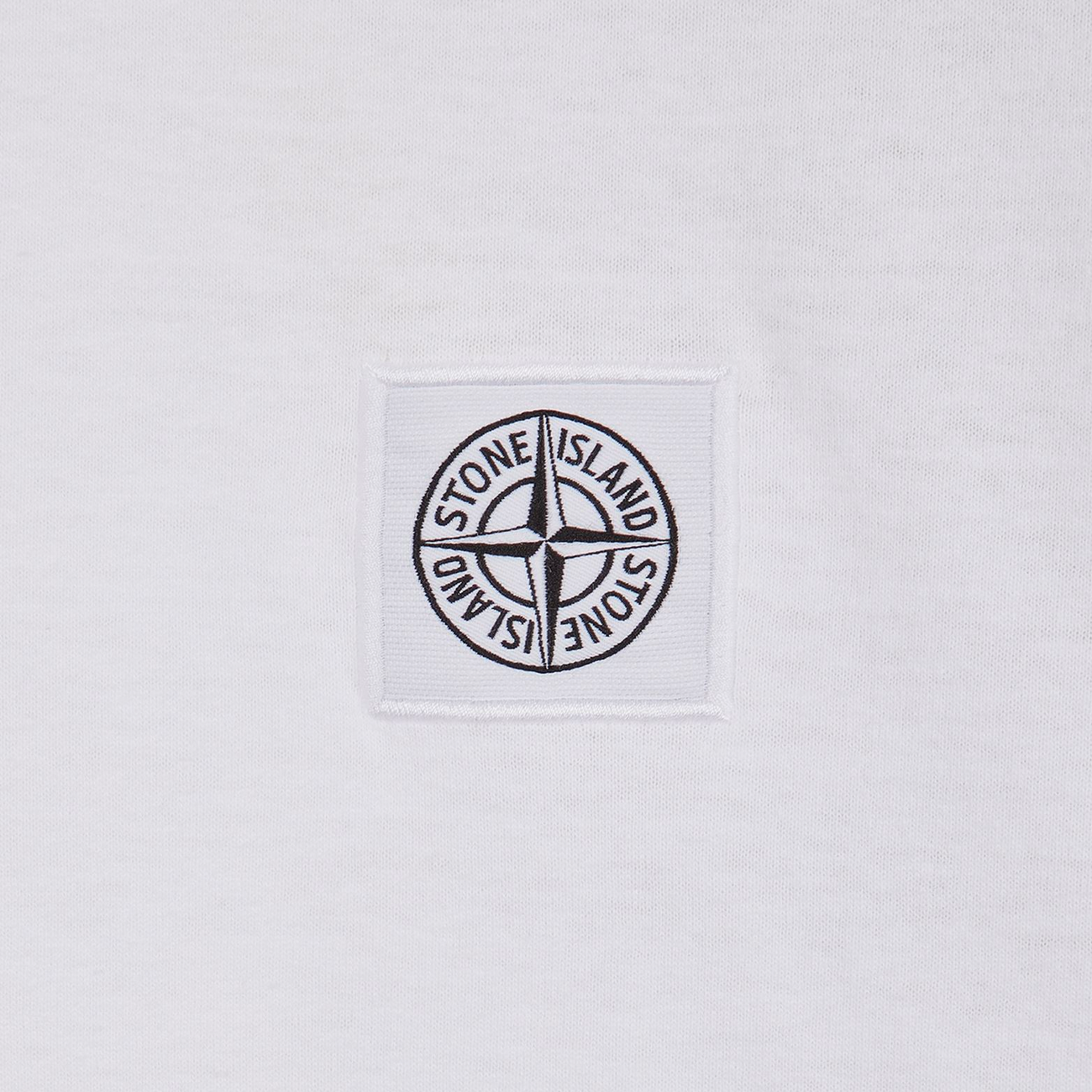 T-Shirt SS Compass Patch Overlock - White 0179