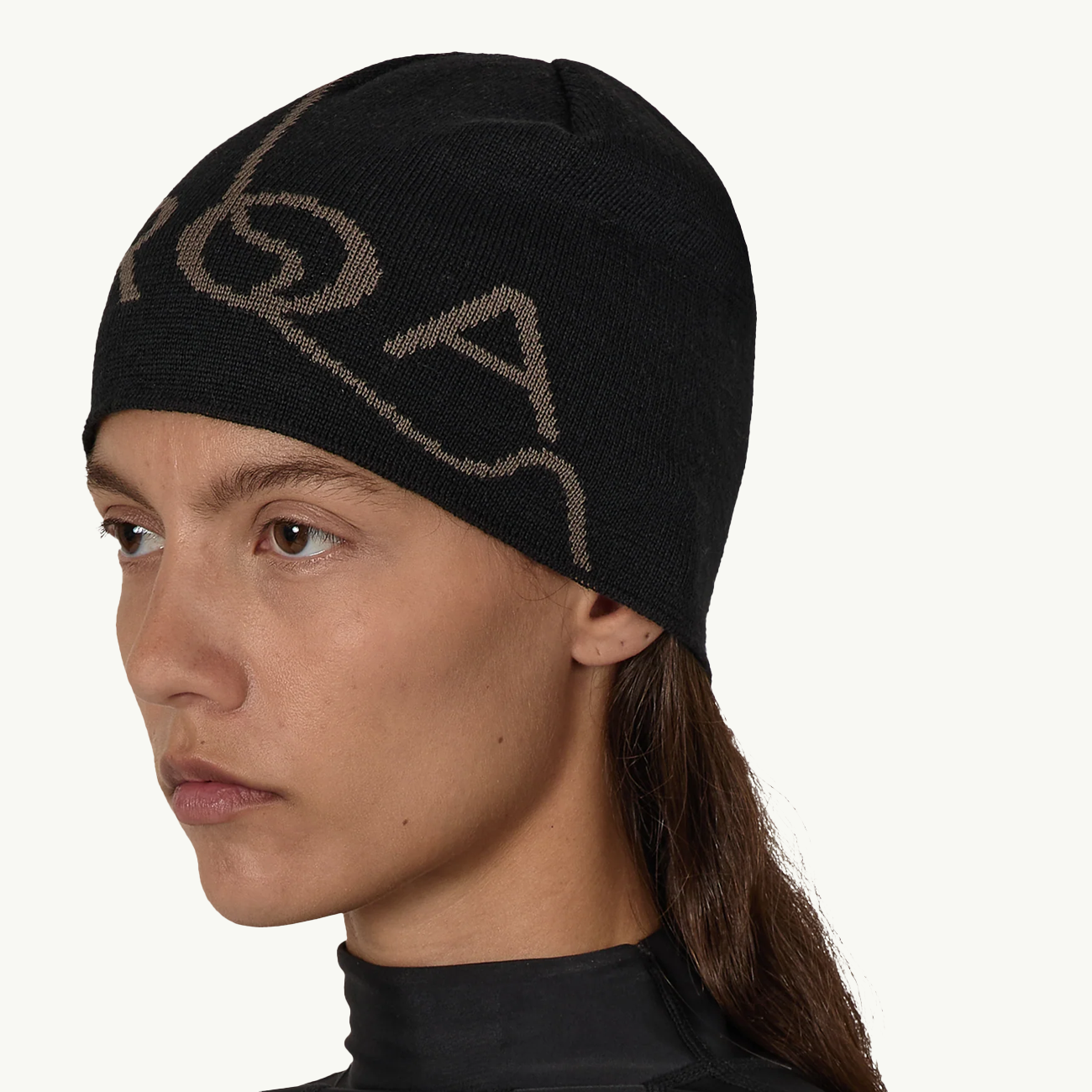 Logo Wool Beanie - Black