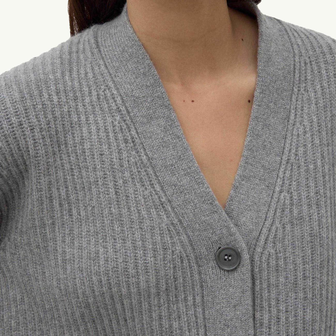 Paloma Knit Cardigan - Grey Marle