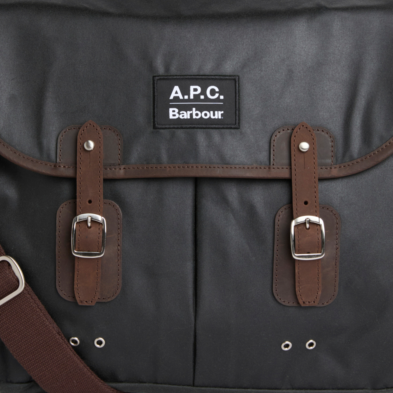 Barbour x A.P.C. Wax Tarras Bag - Dark Sage